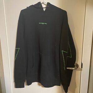 Shadow Hill Black/Green Lighting Hoodie